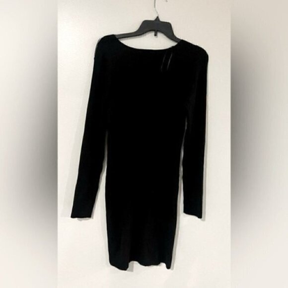 HIPPIE ROSEJuniors' Bodycon Bustier Sweater Dress black size XL - Picture 6 of 9